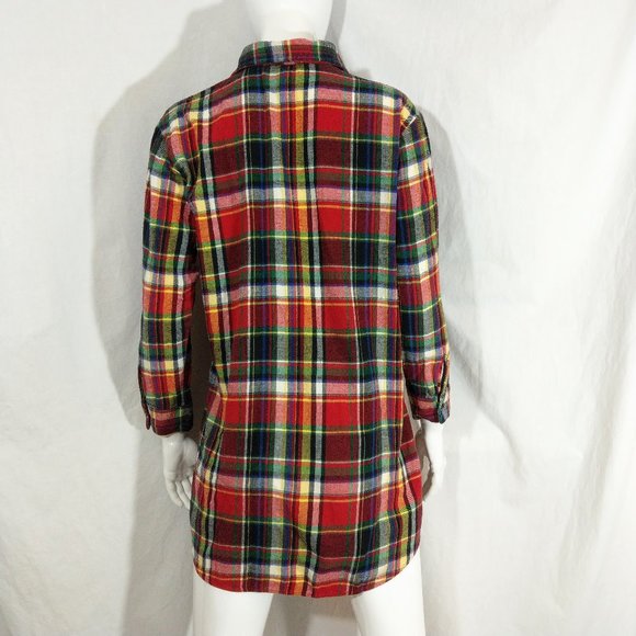 Lauren Ralph Lauren Plaid Flannel Button Up Top - Picture 4 of 6